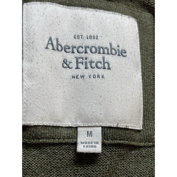 Y2K Abercrombie & Fitch Deep V-neck Short Sleeve Longer Length M Sweater READ - Picture 9 of 11